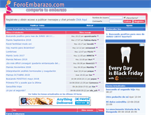 Tablet Screenshot of foroembarazo.com